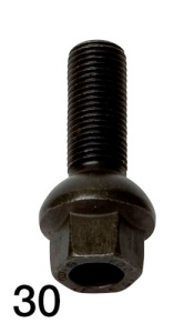 Bult Svart M14x1,5 Radus small